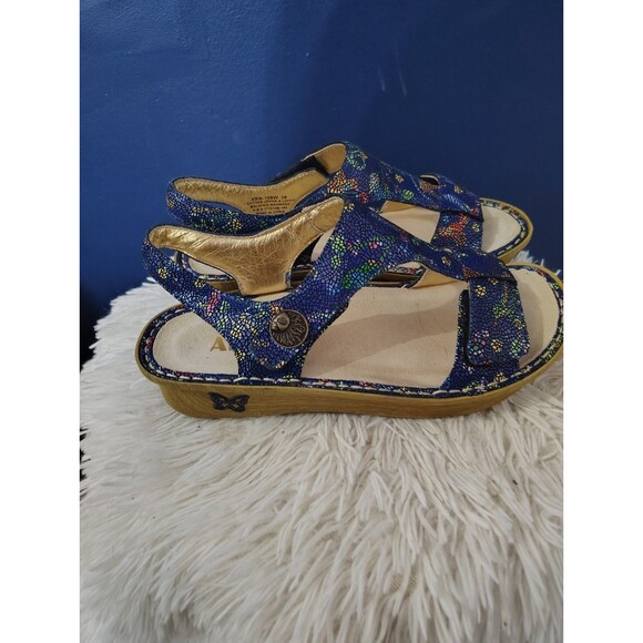 Women's Alegria PG Lite KEN-158 Leather Sandals Humming Bird Mosaic Theme US 8 - Picture 1 of 11